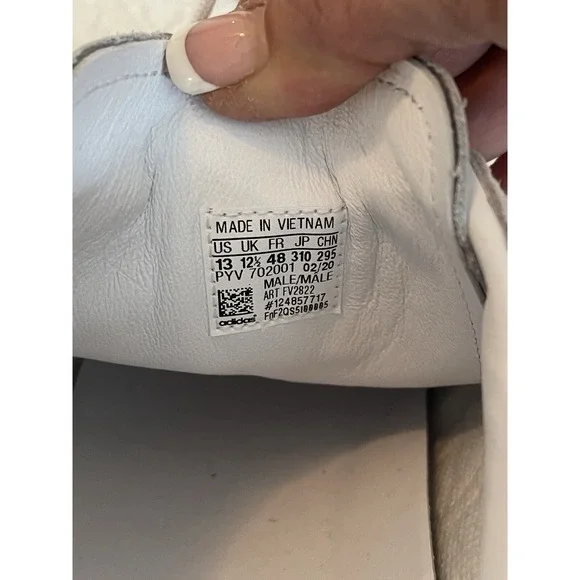 adidas Superstar 'Snakeskin Chalk White' FV2822 US 13 Los Angeles Patch - Picture 5 of 10